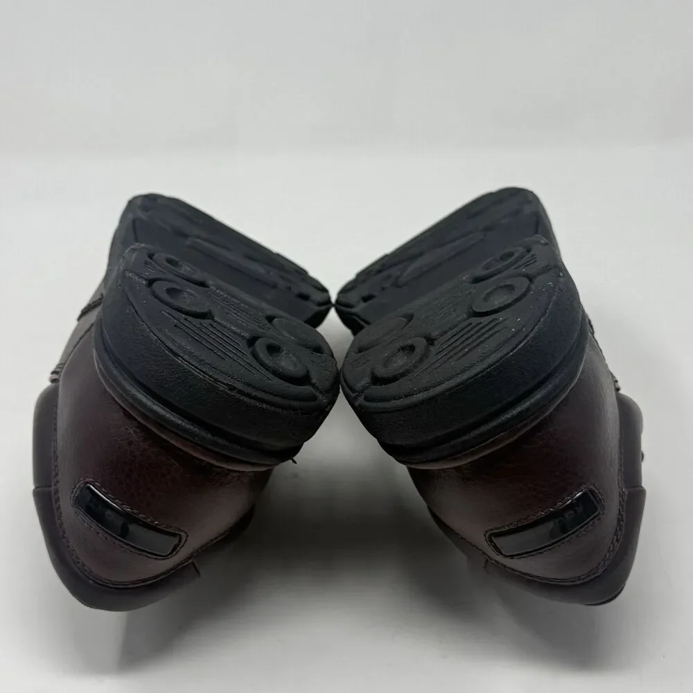 Rockport Ridgefield Eureka Walking Shoes Mens 8 M Brown Leather Casual Comfort